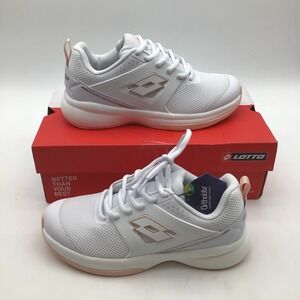 Lotto Pronto 400 Rose Gold White Womens Tennis Shoes Sneakers Size 7.5 NEW